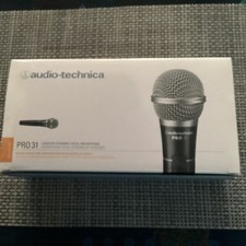 microphone vocal dynamique cardioide PRO31. audio-technica + cable