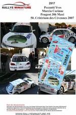 DECALS 1/43 REF 2917 Peugeot