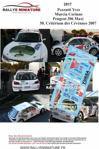 Decals ref 2917 - decals, peugeot