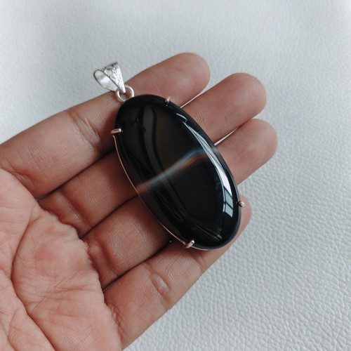 Pendentif argent sterling - en,
