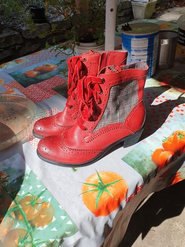 Bottines rouge marque - bottines,