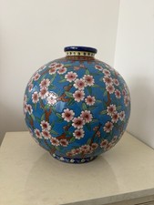 VASE BOULE  FAIENCE DE LA