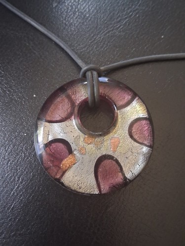 Collier pendentif donut - donut, en