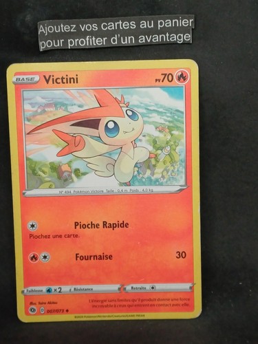 Carte pokémon victini - carte,