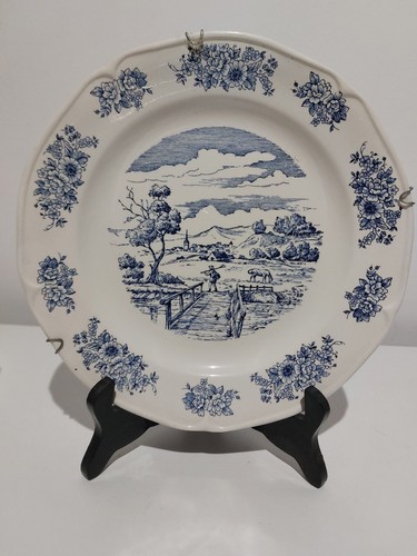 Ancienne assiette gien france - assiette,