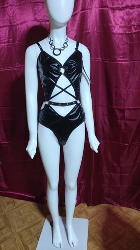 Body simili cuir sexy - body,
