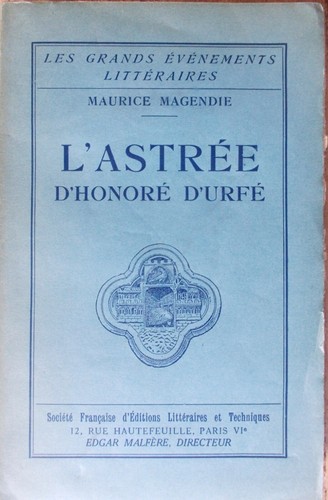 Astrée honoré urfé - l'astrée, d'honoré