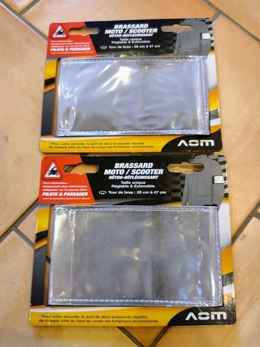 Lot neuf brassards moto - de,