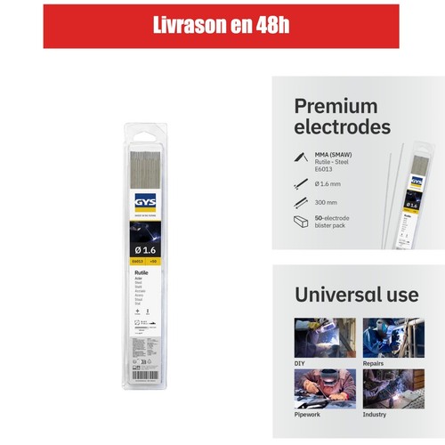 Gys electrodes rutiles acier - electrodes,