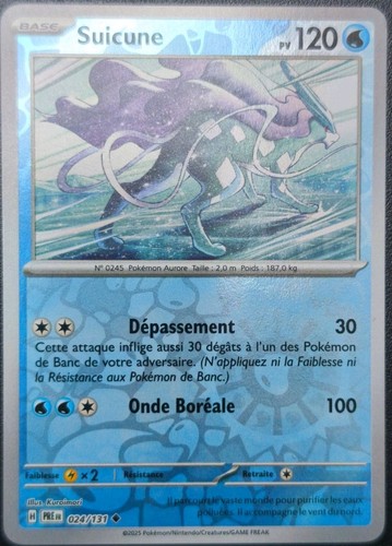 Carte pokémon suicune reverse - pokémon,