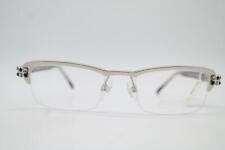 Lunettes Daniel SWAROVSKI S144 Plaqué Or Argent Noir Monture Demi-Rim Neuves