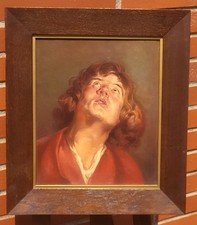 Ecole Flamande Tête d'étude Saint Georges Peinture huile sur toile