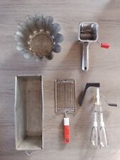 Lot 5 ustensiles de cuisine ancien vintage collection déco ustensile