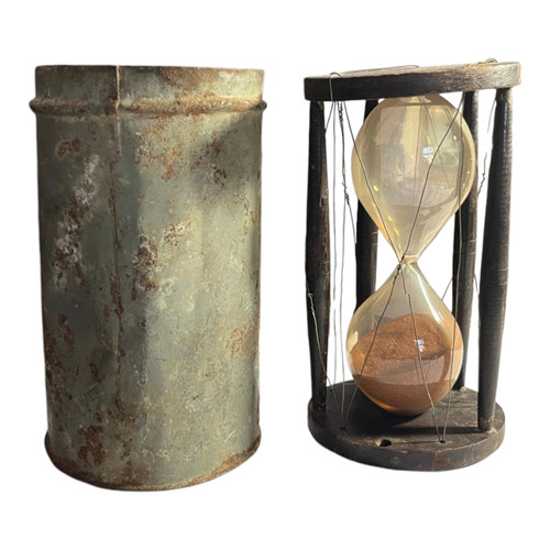 Ancien verre sablier - , en