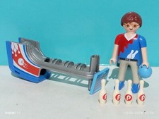 PLAYMOBIL FIGURINE JOUEUR DE BOWLING BOULE BOLO REF 9440