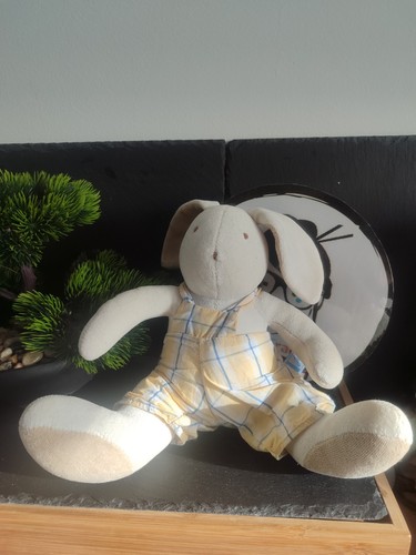 Doudou peluche lapin - , blanc