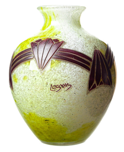 Art déco cameo vase legras - vase,