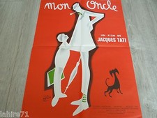 jacques tati : MON ONCLE  ! ( mr. hulot ) my uncle affiche cinema pierre etaix 