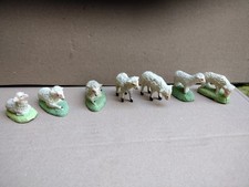 Lot De 7 Moutons Santons DEVINEAU Crèche Nativité Noël ...  Longueur 6 Cm Maxi
