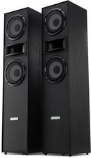 Enceintes Colonnes Haut-Parleurs HiFi Home Cinema 3 Voies Subwoofer 320W Noir