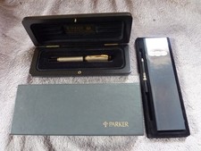 COFFRET STYLO PLUME PARKER DUOFOLD INTERNATIONAL ARGENT MASSIF 925 ETAT SUPERBE