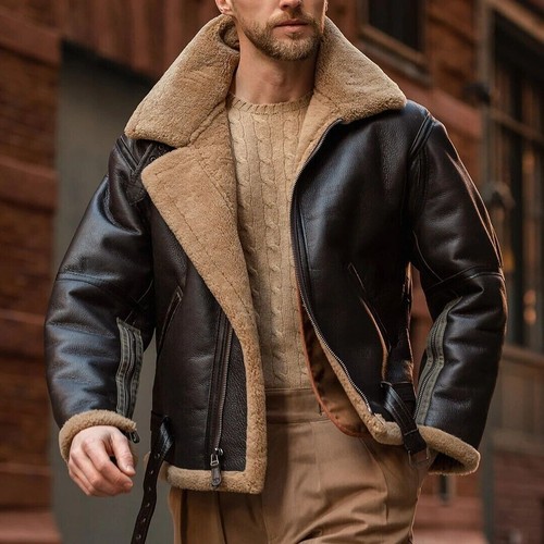 Mens raf brown bomber - brown,