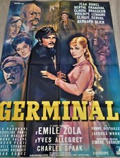 Germinal Affiche ORIGINALE 120x160cm 47"63" 1963 Emile Zola Yves Allegret D130