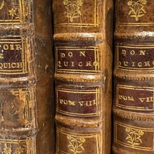 Histoire de Don QUICHOTTE de Cervantes - 1741 et 1738 - 3 VOL - ILLUSTRÉ 