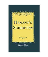 Hamann's Schriften, Vol. 1