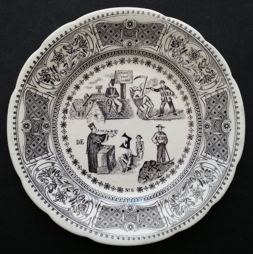 Superbe assiette parlante - assiette,
