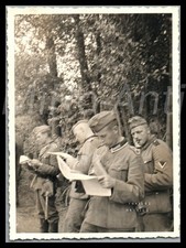 Photo, WW2, 3.I.R.73, en lisière de forêt près de l'Oise, il y a de...