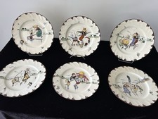 RARE 6 SUPERBES ASSIETTES