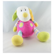 Doudou chien rose vert - , bleu