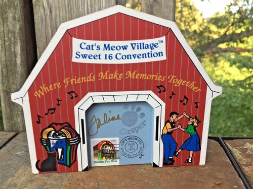 Vintage cat meow village - vintage, cat's