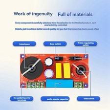 Enceinte De Bibliothèque HiFi 150W Crossover Dédié 1 Haut 1 Bas 2 Voies