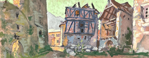 Ancien dessin gouache jean - ancien,