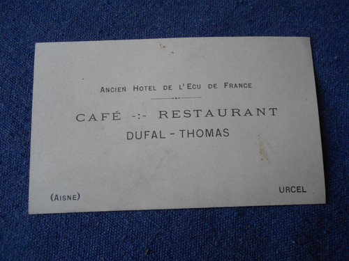Ancienne carte visite - ancienne, de