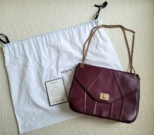 Sézane Clark bag in burgundy