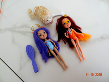 Lot de 2 poupées  figurines vintage Enchantimals et Chat Kitty Fun Marshmallow