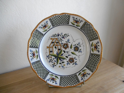 Plat rond faience - plat,