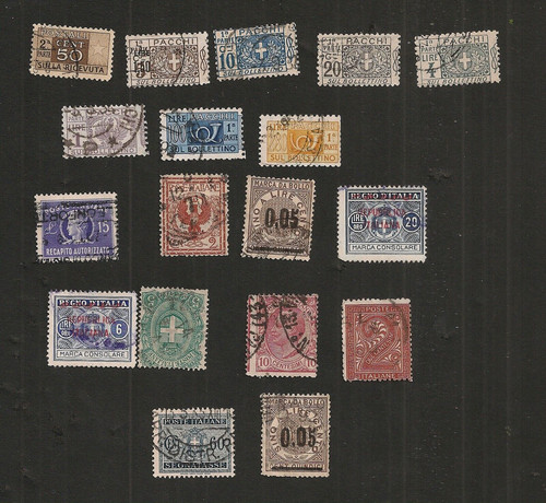 Italie lot timbres - de, 18
