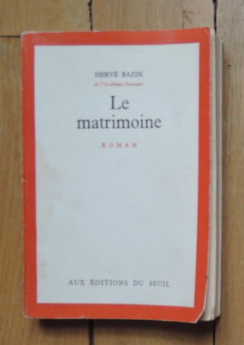 Hervé bazin matrimoine edt - hervé,