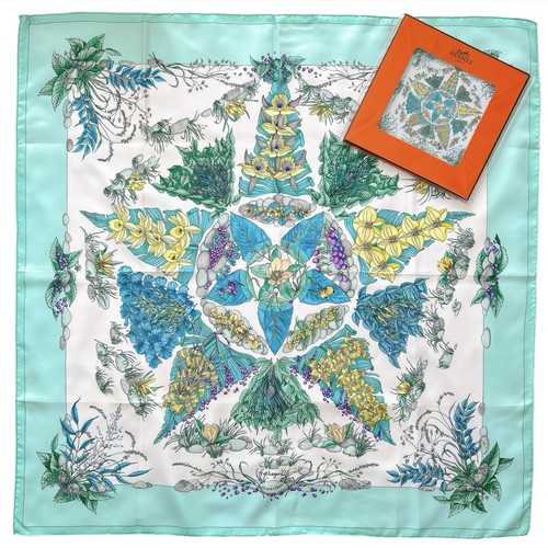 Foulard vintage soie hermes - foulard,