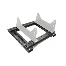 QMS! Fixation de siège baquet FIA plate-forme acier noir BMW E46 0020