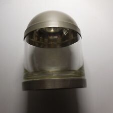 N25.68 coffret cloche globe  vide-poche verre métal argenté étain art déco