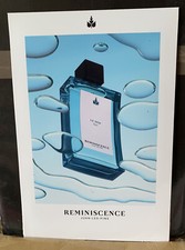 Affiche PLV 2 faces carton, 30x44 cm, Reminiscence Juan-Les-Pins, parfum Le Rem