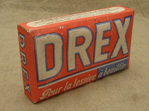 Ancien paquet lessive drex - lessive,