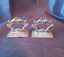 ancienne paire de poignées amovible pour couvercle métal argenté soupière autre