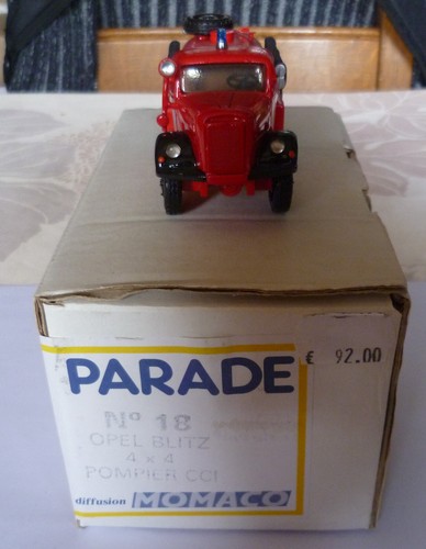 Parade opel blitz 4x4 pompier - parade,