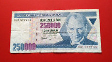 Billet Turquie 250 000 Lira ND